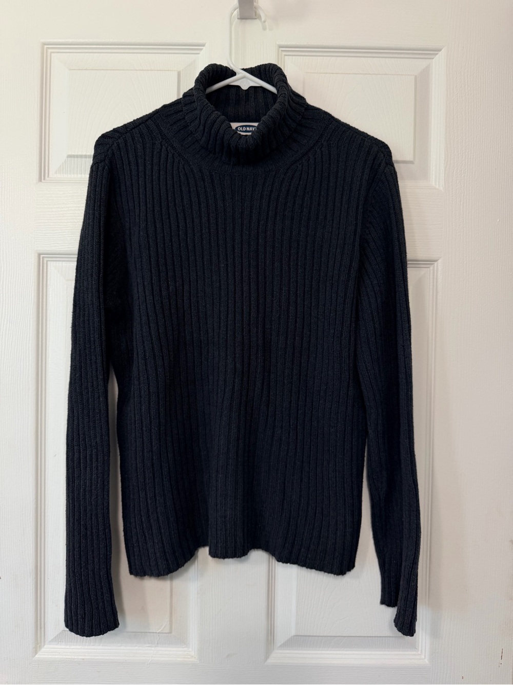 Vintage Y2K Old Navy Black Ribbed Cowl Neck Sweater - Women's